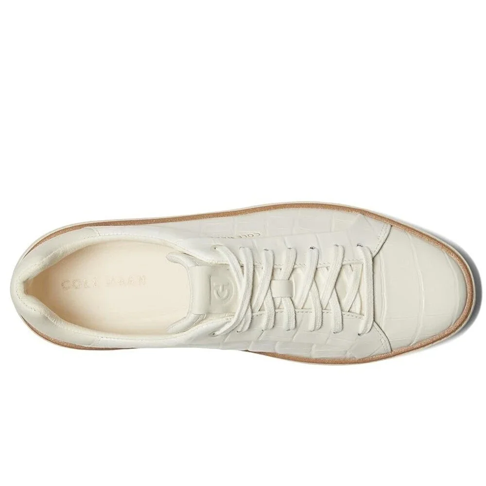 Cole Haan Grandpro Topspin W31389-100 Sneaker Women 9 Ivory Casual Shoes ZOGG822